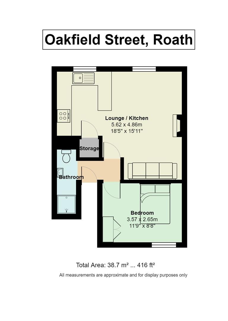 Floorplan for Oakfield Street, Roath